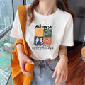 Plus Size Korean Bear Graphic T Shirt
