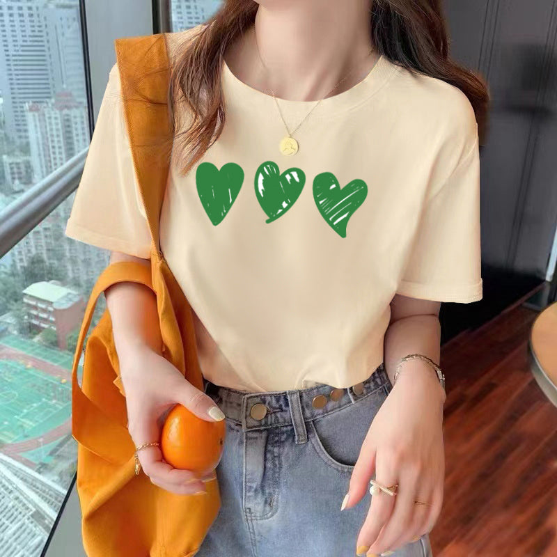 Plus Size 3 Hearts Graphic T Shirt