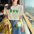 Plus Size 3 Hearts Graphic T Shirt