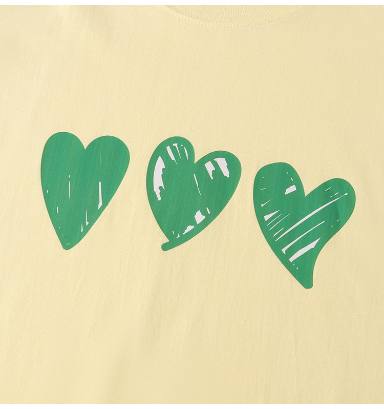 Plus Size 3 Hearts Graphic T Shirt