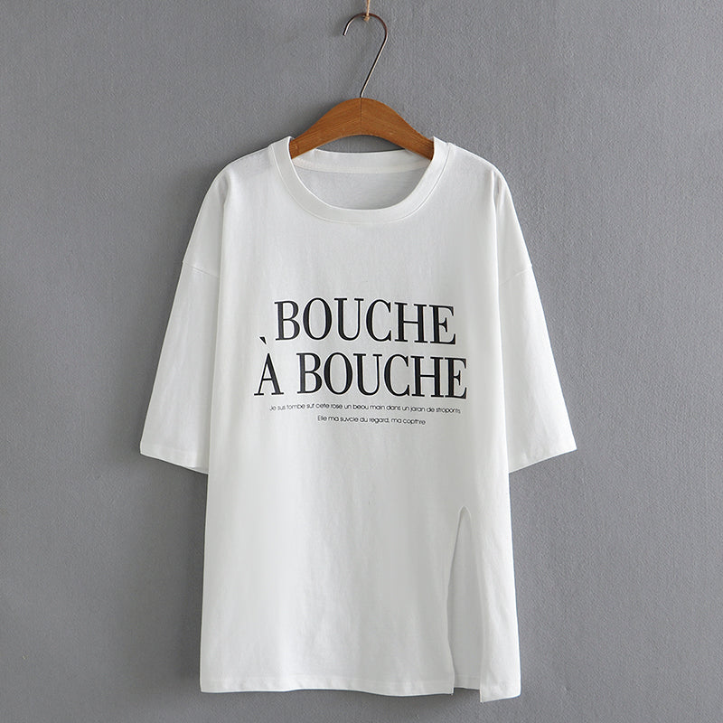 Plus Size Graphic Words T Shirt (EXTRA BIG SIZE)