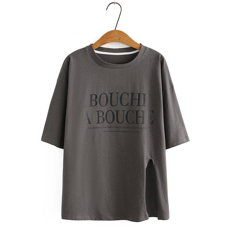 Plus Size Graphic Words T Shirt (EXTRA BIG SIZE)