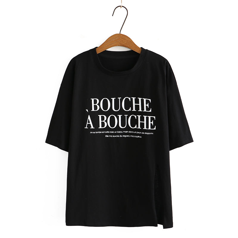 Plus Size Graphic Words T Shirt (EXTRA BIG SIZE)