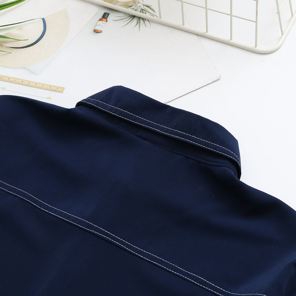 Plus Size Stitch Shirt Blouse (EXTRA BIG SIZE)