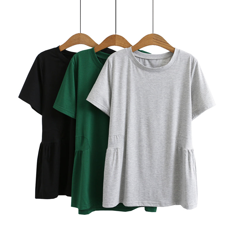Plus Size Babydoll T Shirt Top (EXTRA BIG SIZE)