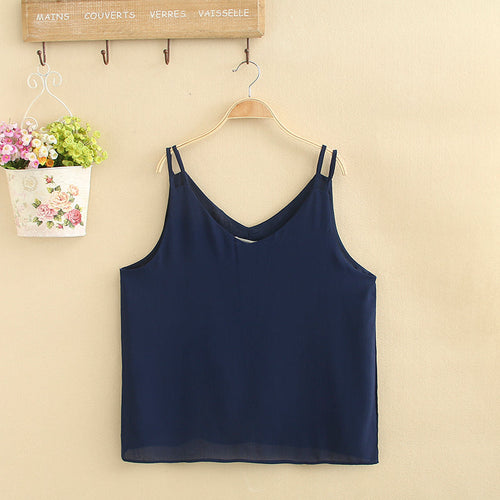(Special Price!) Plus Size Chiffon Cami Top (EXTRA BIG SIZE)
