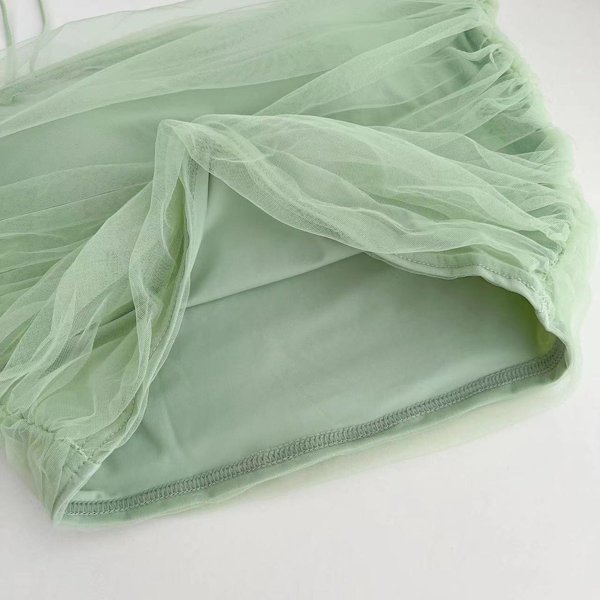 Plus Size Tulle Cami Top