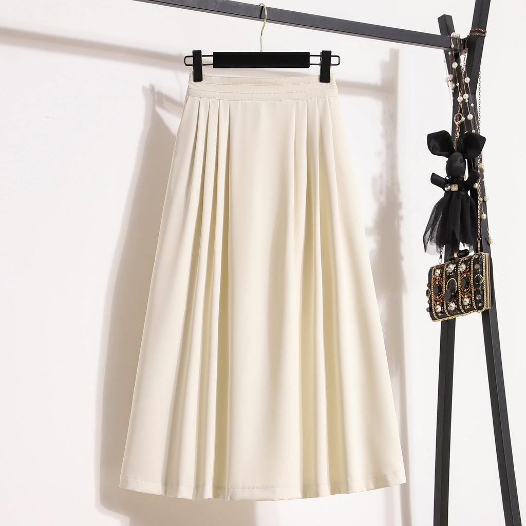 Plus Size Umbrella Pleat A Line Skirt