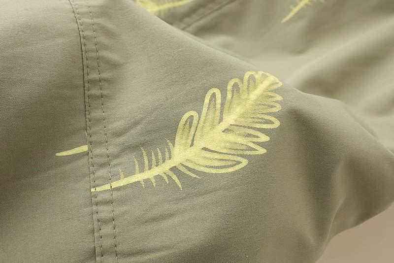 Plus Size Feather Windbreaker Jacket