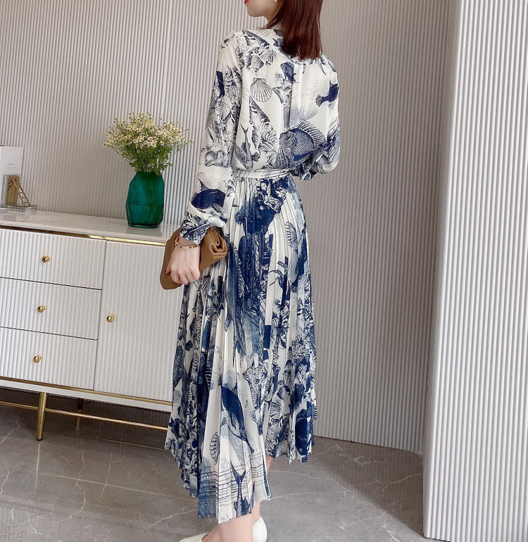 Plus Size Botanics Pleat Midi Shirt Dress
