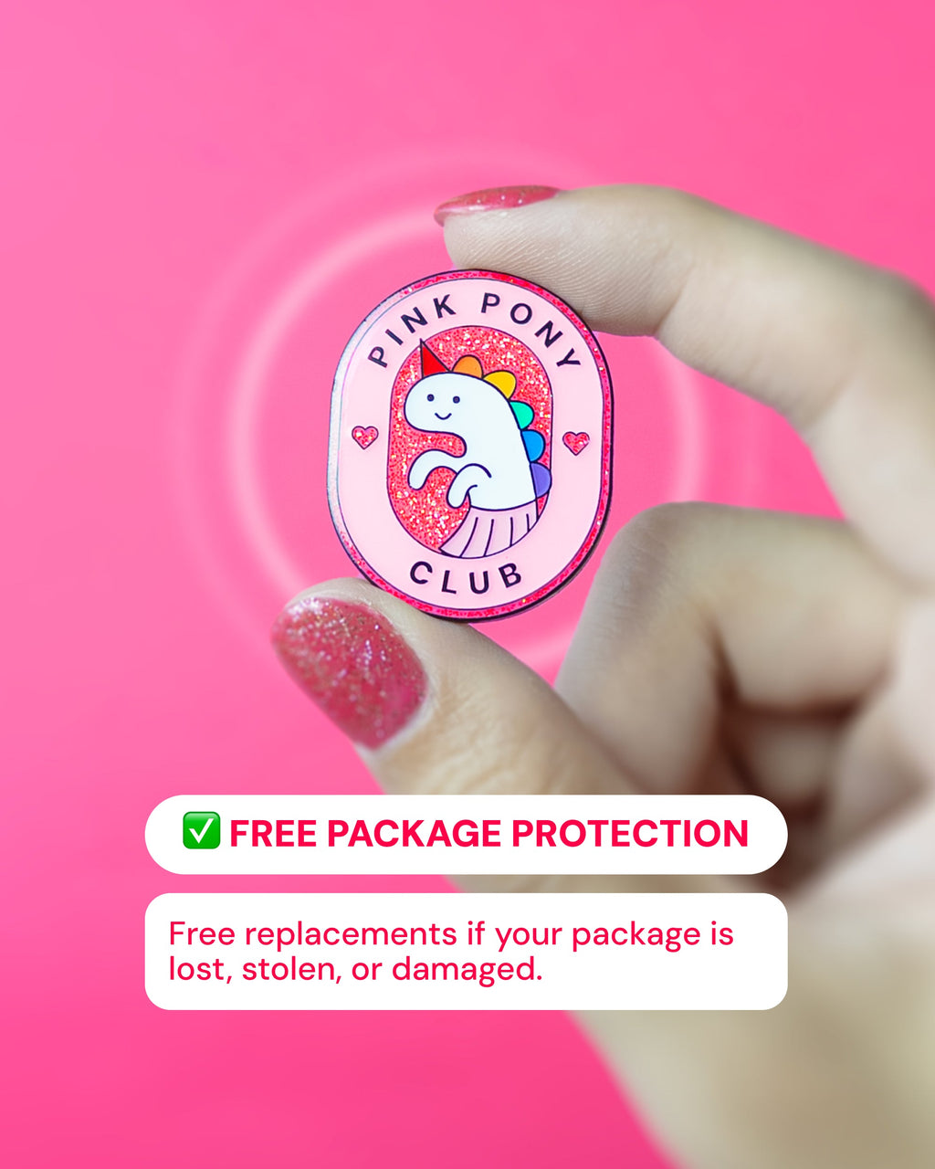 Pink Pony Club — enamel pin
