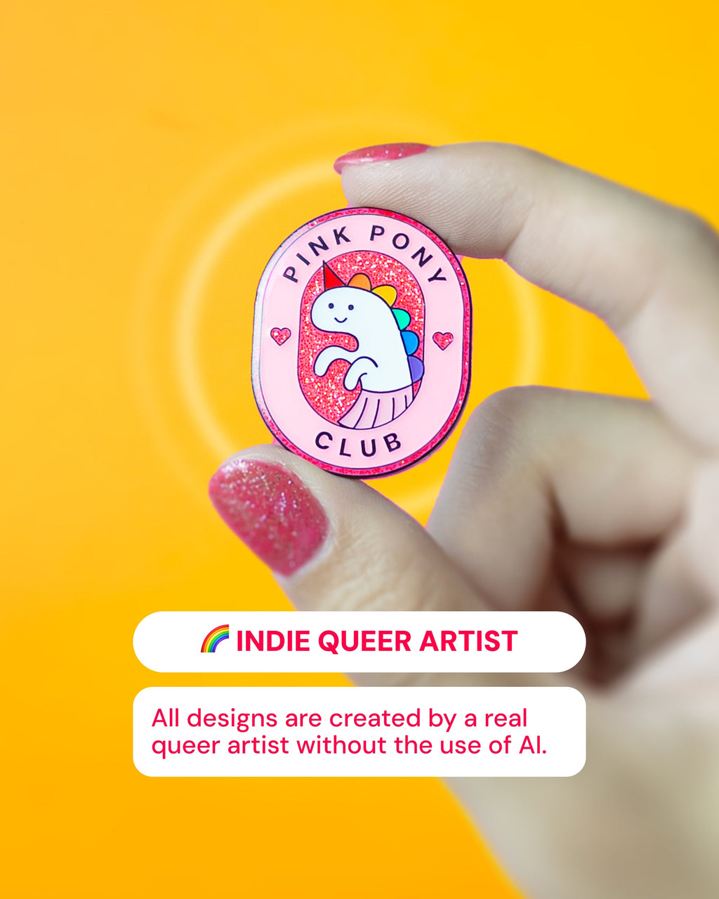 Pink Pony Club — enamel pin