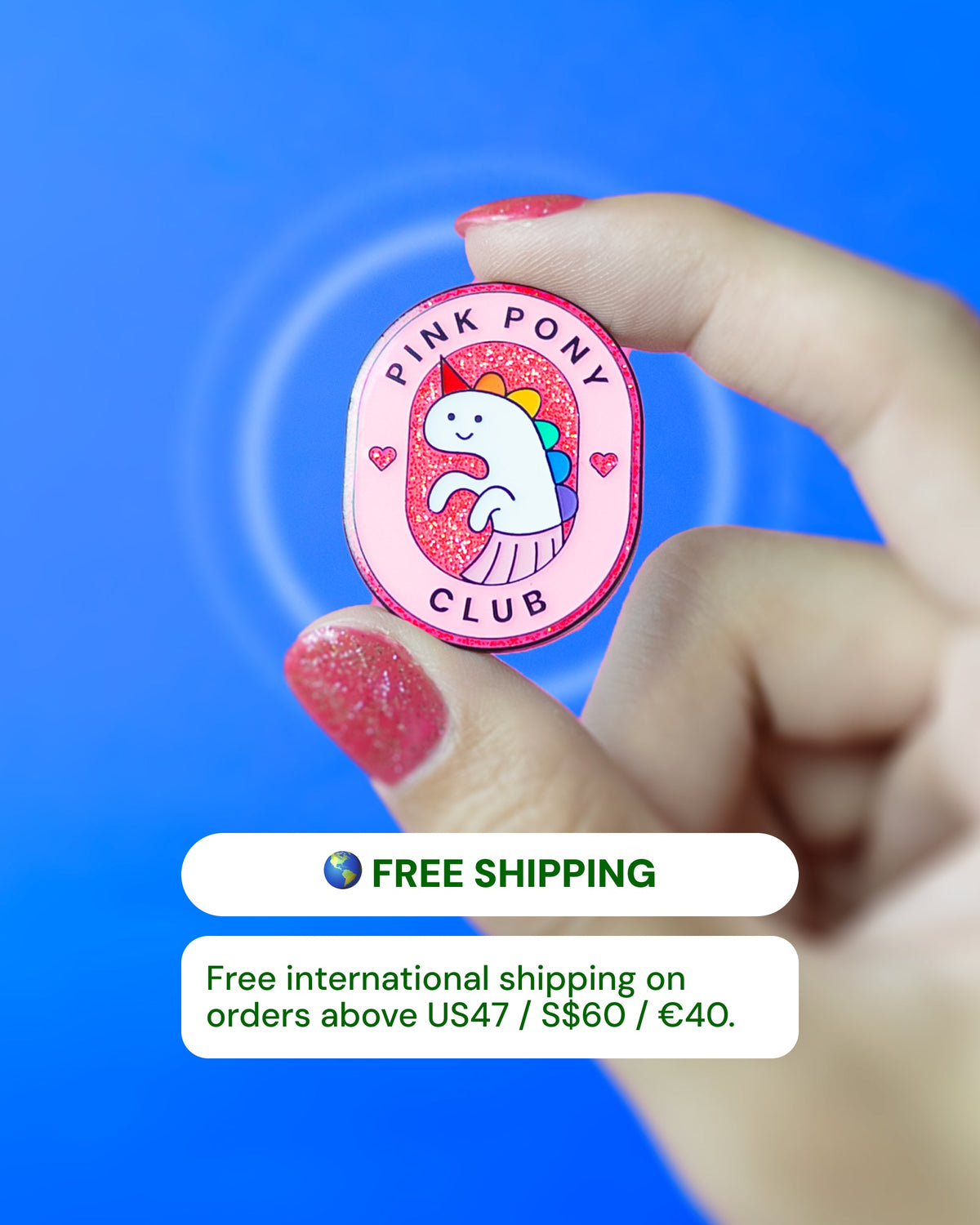 Pink Pony Club — enamel pin