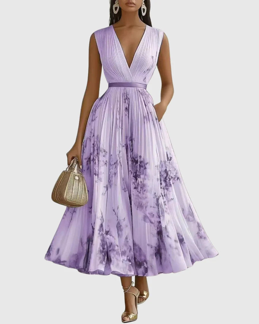 Women's V-Neck A-Line Dress