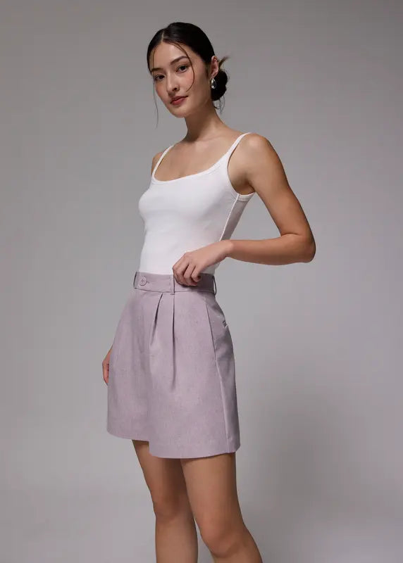 High Waist A-line Shorts