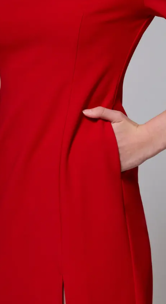 Midaxi Dress Red