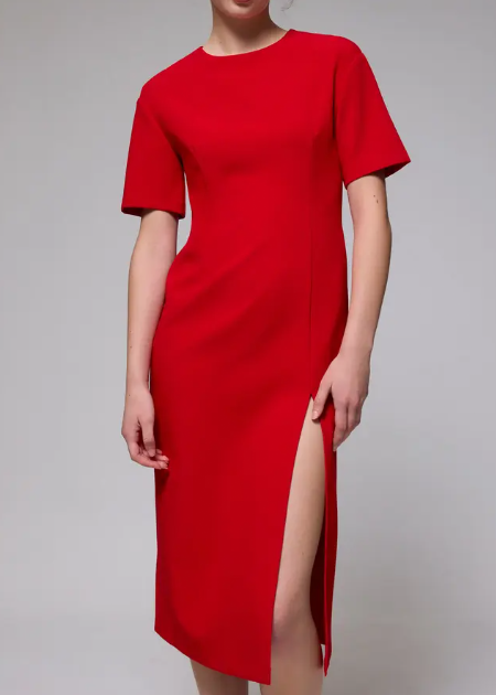 Midaxi Dress Red
