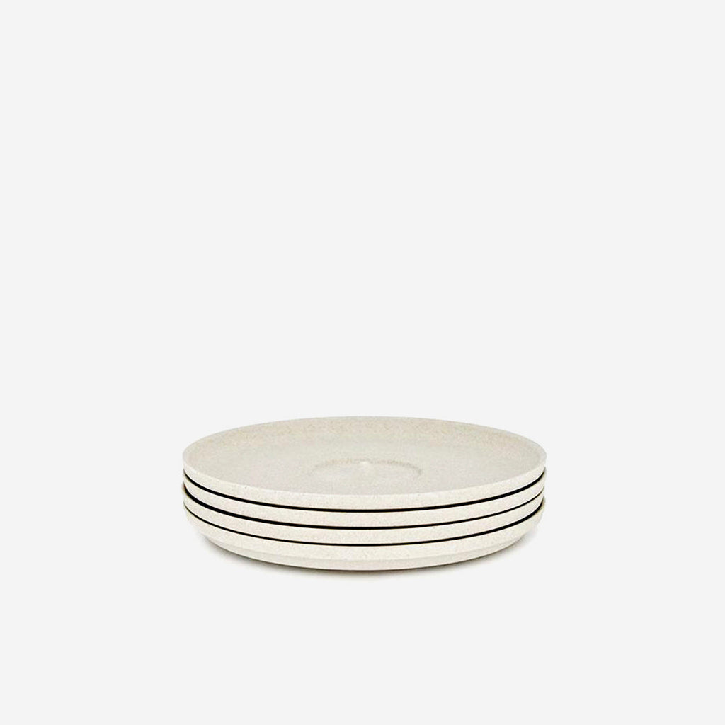 Huskee 4 Pack Universal Saucer Eco-Friendly Non-Toxic for Huskee Cups (Charcoal/Natural)