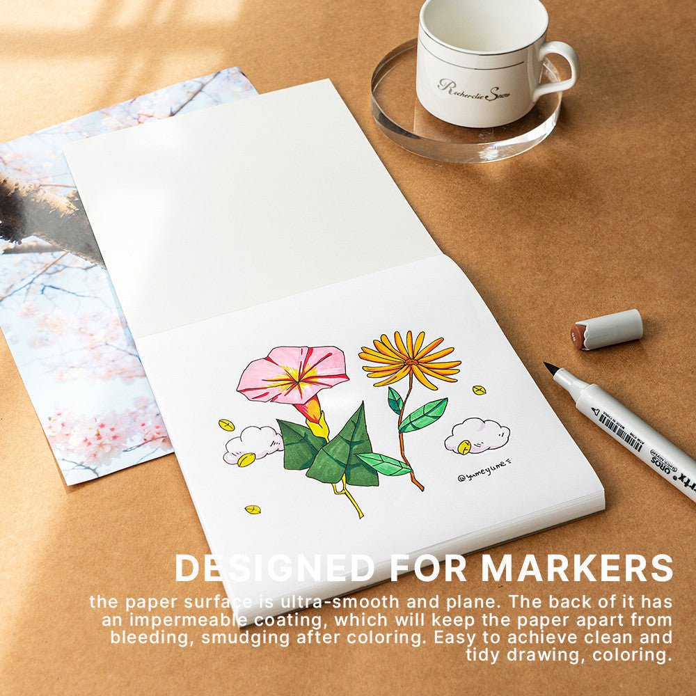 Arrtx Sketchbook Marker Pad 56sheets [18 x 18cm]