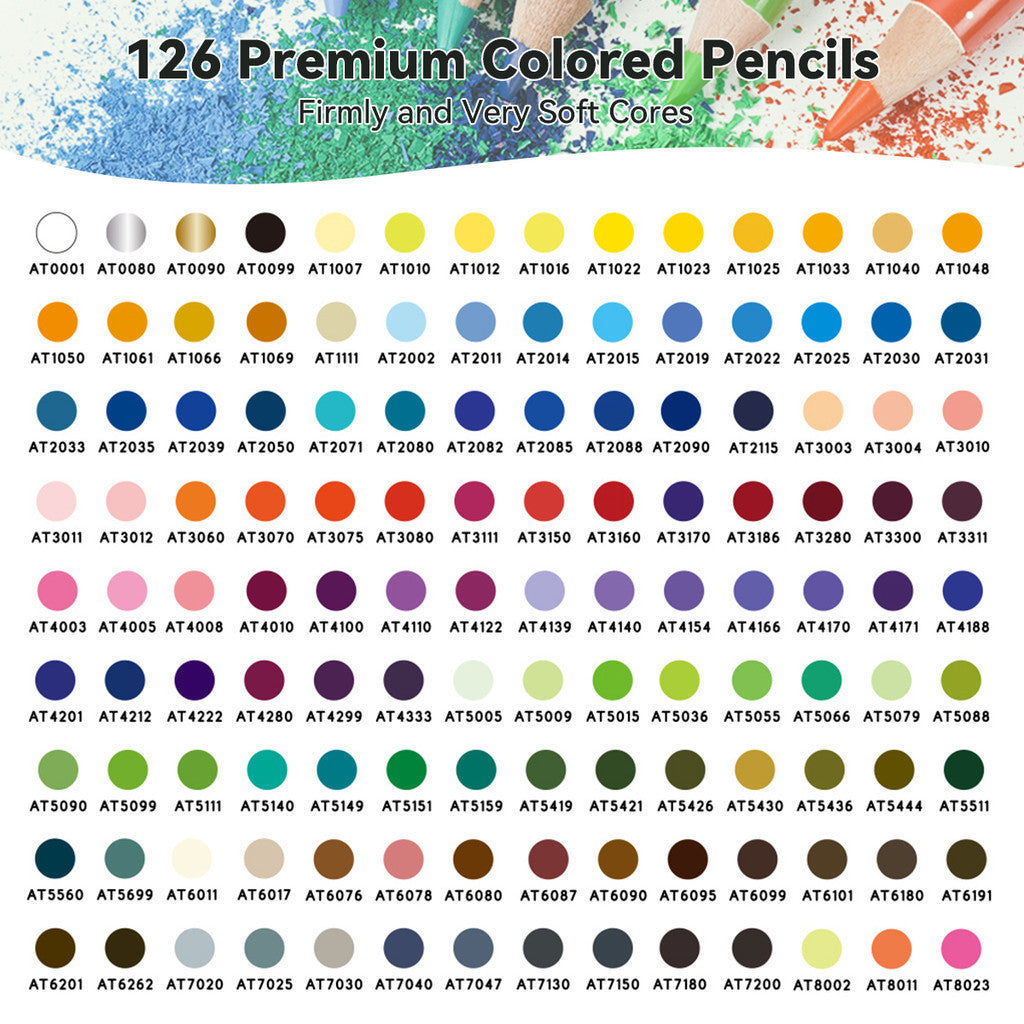 Arrtx 126 Colored Pencils