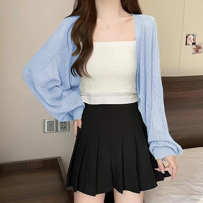 (Special Price!) Plus Size Knit Crop Cardigan