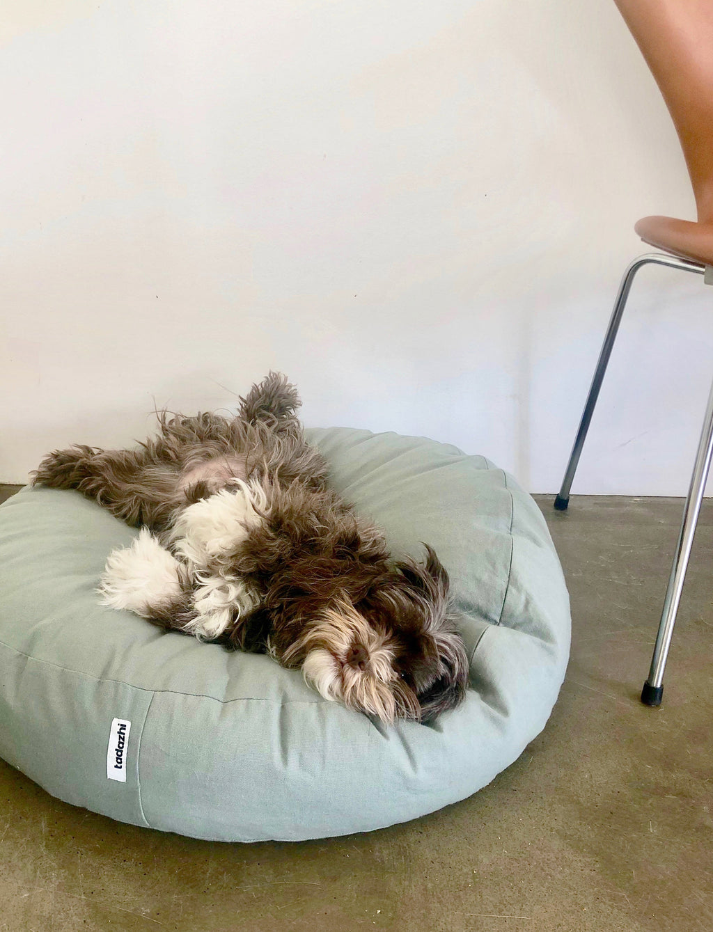 Tadazhi Round Dog Bed, Mellow Green