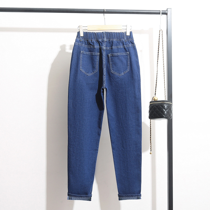 (XL-6XL) Plus Size Stretchband Skinny Jeans (Extra Big Size)