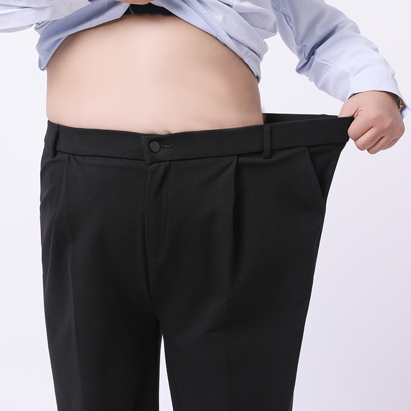 (XL-9XlL Plus Size Straight Leg Black Trousers Pants (Extra Big Size)