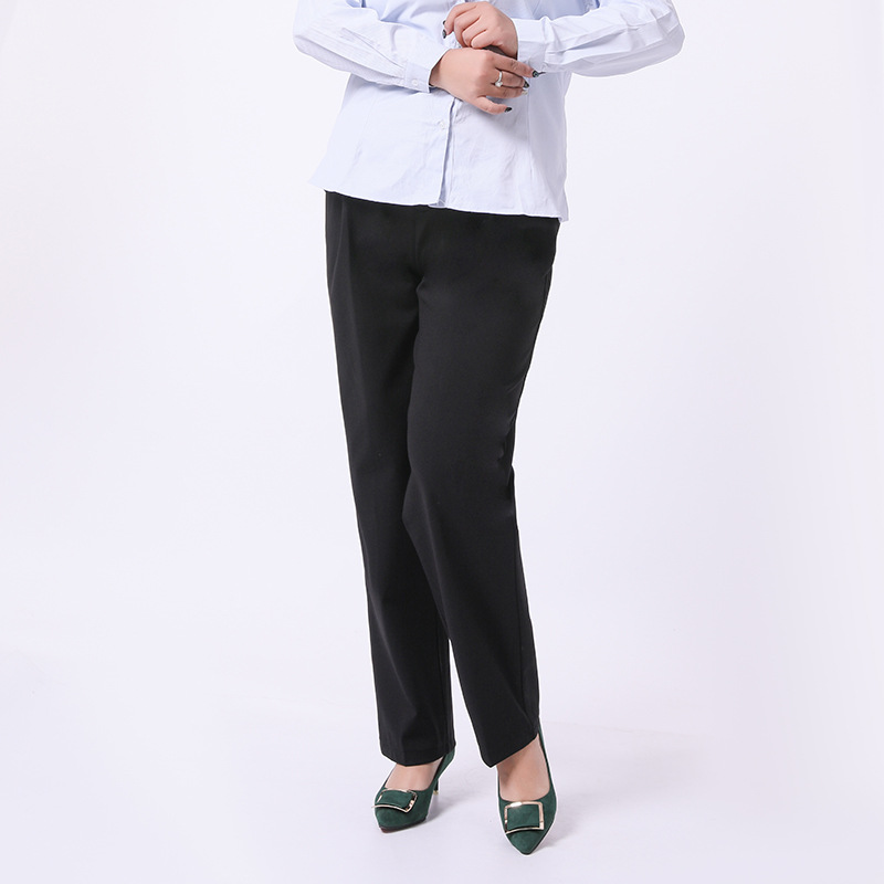 (XL-9XlL Plus Size Straight Leg Black Trousers Pants (Extra Big Size)